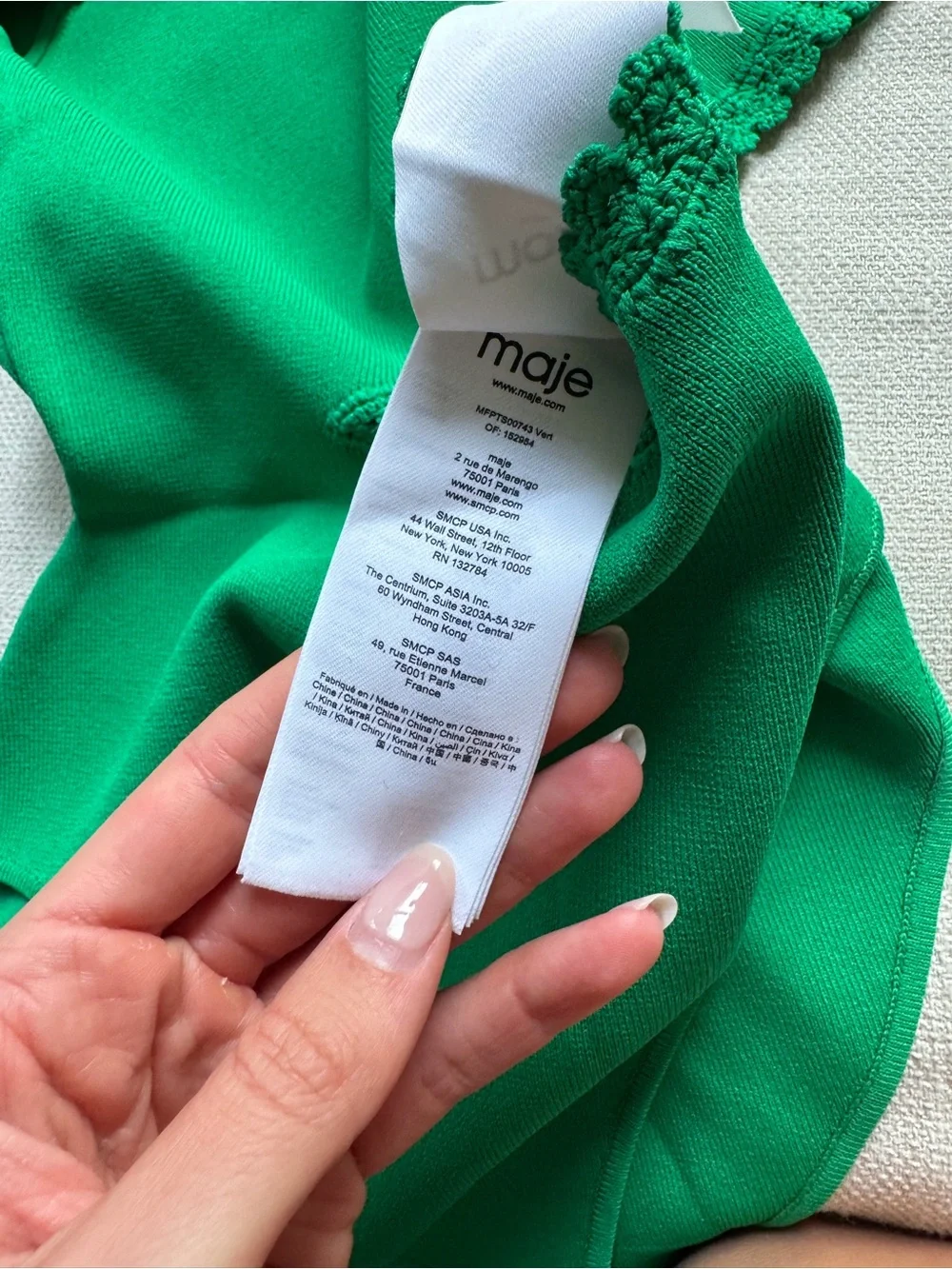 Women’s One-Shoulder Cutout bodysuit - Green